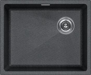 Кухонная мойка Paulmark LUMI 55UNI-SKEW LU55SK-DG 46х56 цвет графит